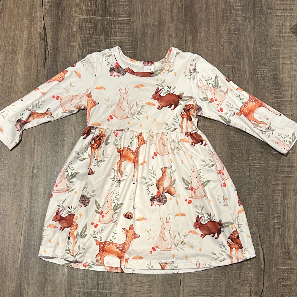 Adorable Animal Print Kids Dress